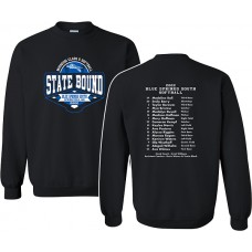 BSS 2022 Softball STATE-BOUND Crewneck Sweatshirt (Black)