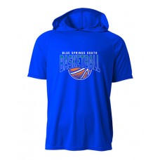 BSS 2023 Boys Basketball Hooded Short Sleeve Dry-Fit (Royal)