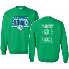 BSS 2023 Softball STATE-BOUND Crewneck Sweatshirt (Irish Green)