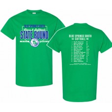 BSS 2023 Softball STATE-BOUND Short-sleeved T (Irish Green)