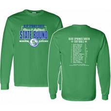 BSS 2023 Softball STATE-BOUND Long-sleeved T (Irish Green)
