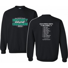 BSS 2023 Volleyball DISTRICTS Crewneck Sweatshirt (Black)