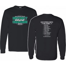 BSS 2023 Volleyball DISTRICTS Long-sleeved T (Black)