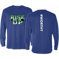 BSS 2024 Track Dry-Fit Long Sleeve Tee RISE UP (Royal)